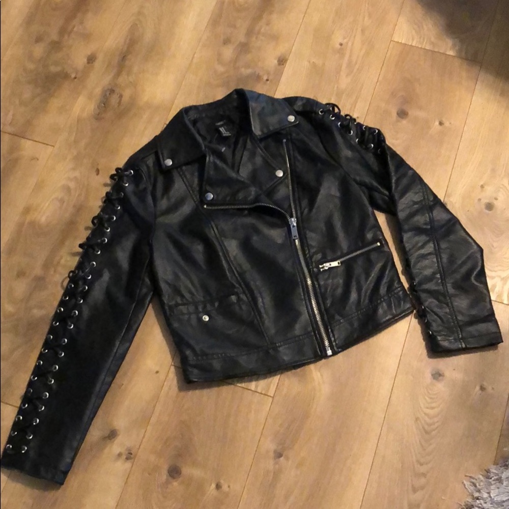 Black Faux Leather Jacket